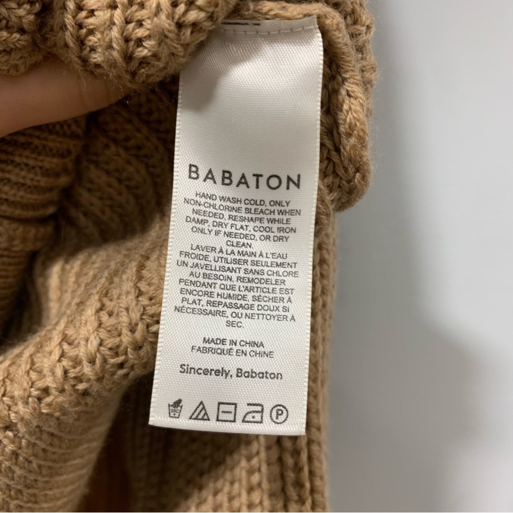 Babaton Aritzia Tan Button Up Cardigan - Size Small - Picture 4 of 4